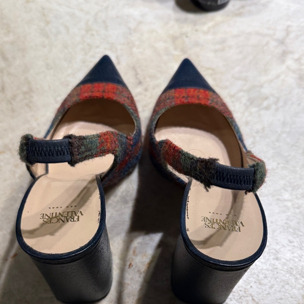 Frances Valentine Tartan Slingback Heels - Picture 3 of 8